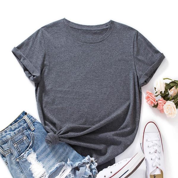 women's t-shirt wholesale customization drop custom women short sleeve crewneck 100%cotton t-shirts summer solid tee shirt clothes, White
women's t-shirt wholesale customization drop custom women short sleeve crewneck 100%cotton t-shirts summer solid tee shirt clothes, White