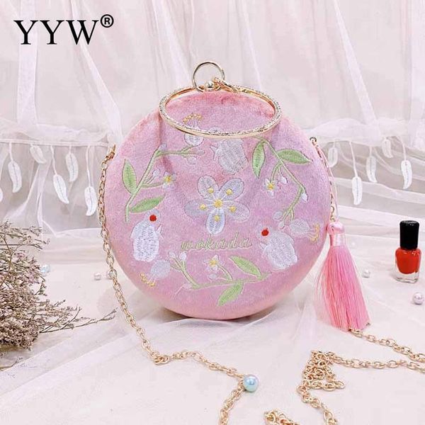 pink round corduroy tassels clutch bags embroidery evening bag clutches wedding party shoulder pouch for women crystal purse
pink round corduroy tassels clutch bags embroidery evening bag clutches wedding party shoulder pouch for women crystal purse