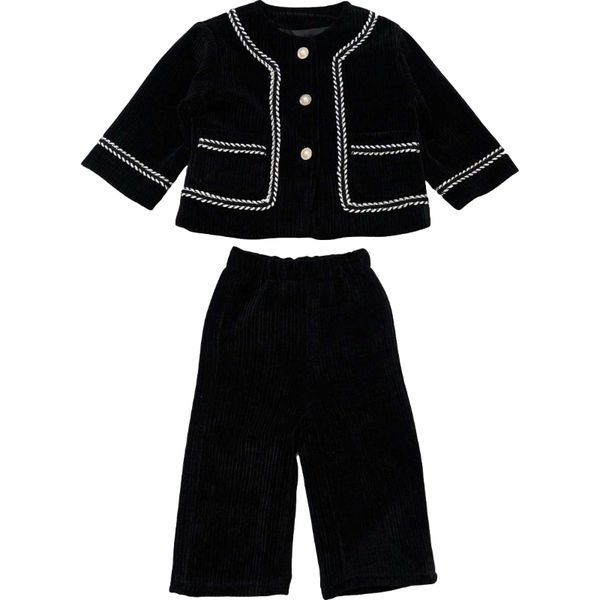 HOT Childrens clothing baby girls clothes Sets 0-7 Years cotton girls clothing set Casual set kids clothes Corduroy embroidery, Black
HOT Childrens clothing baby girls clothes Sets 0-7 Years cotton girls clothing set Casual set kids clothes Corduroy embroidery, Black