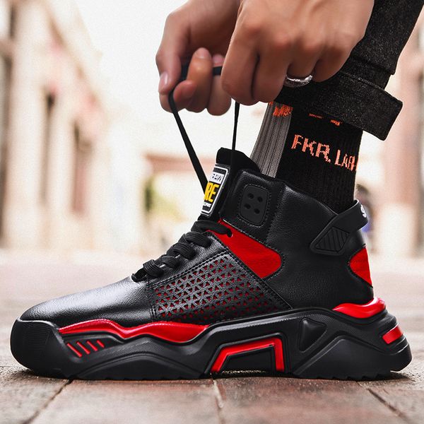 Men Shoes Lace-Up Fashion Men Casual Shoes Brand Men Sneakers Microfiber high-top sports mens shoes tide basketball, White
Men Shoes Lace-Up Fashion Men Casual Shoes Brand Men Sneakers Microfiber high-top sports mens shoes tide basketball, White