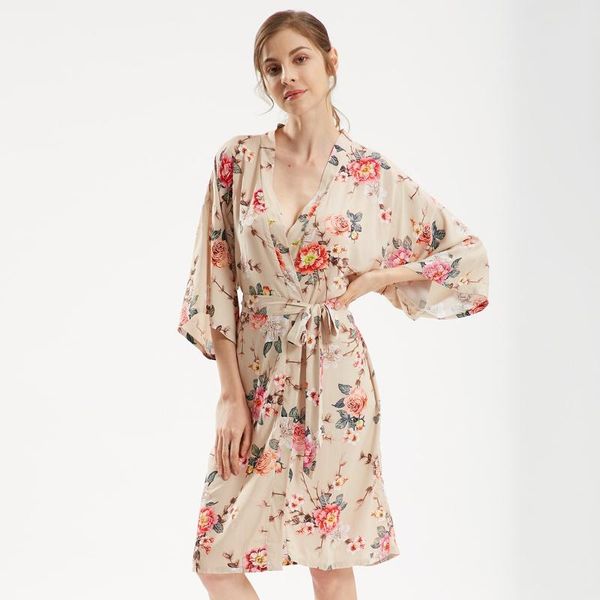 women's sleepwear women cotton robe floral print summer soft kimono gown female casual bathrobe short nightwear home clothes, Black;red
women's sleepwear women cotton robe floral print summer soft kimono gown female casual bathrobe short nightwear home clothes, Black;red