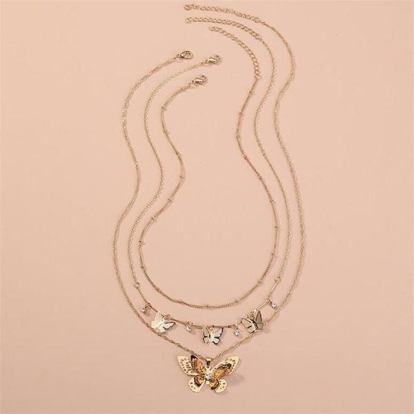 fashion selling multilayer butterfly pendant necklace for women jewelry gifts party chains, Silver
fashion selling multilayer butterfly pendant necklace for women jewelry gifts party chains, Silver