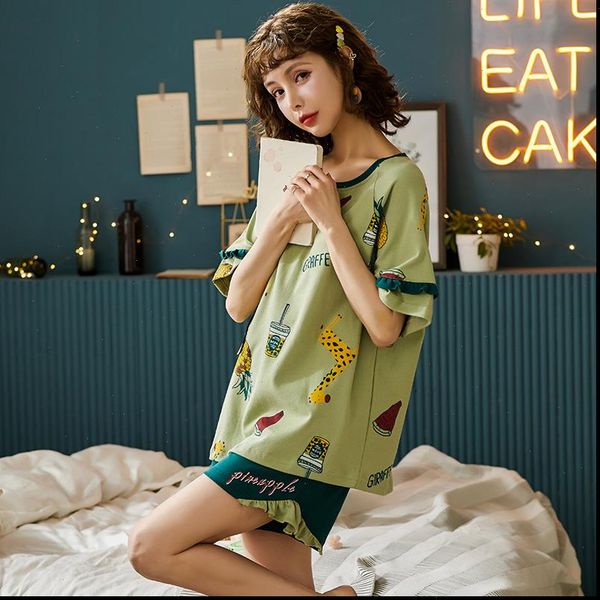 bzel casual pajama sets pijama womens sleepwears o neck pyjama short sleeve t shirt shorts pj spring summer sleepwear girls, Black;red
bzel casual pajama sets pijama womens sleepwears o neck pyjama short sleeve t shirt shorts pj spring summer sleepwear girls, Black;red