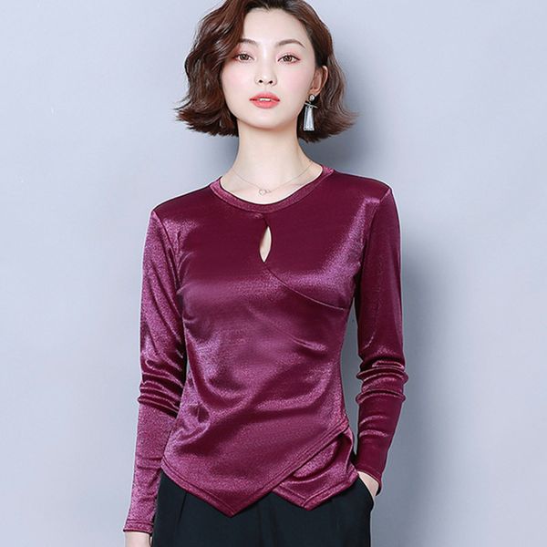 korean silk blouses women satin shirt plus size woman solid long sleeve hollow out blusas mujer de moda 210427, White
korean silk blouses women satin shirt plus size woman solid long sleeve hollow out blusas mujer de moda 210427, White