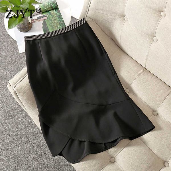 elegant lady summer designers beading solid black trumpet office party skirts womens 210601
elegant lady summer designers beading solid black trumpet office party skirts womens 210601
