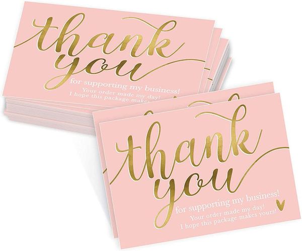 50pcs/pack thank you for supporting my small business cards pink paper gift decoration label custom write your goods follow card greeting
50pcs/pack thank you for supporting my small business cards pink paper gift decoration label custom write your goods follow card greeting