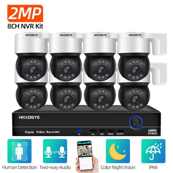 wireless camera kits hkixdiste security system 8ch 2mp poe nvr kit ptz 2 way audio human detection outdoor p2p video surveillance set
wireless camera kits hkixdiste security system 8ch 2mp poe nvr kit ptz 2 way audio human detection outdoor p2p video surveillance set