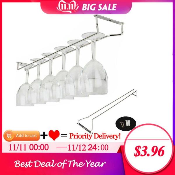 tablewine racks 2021 arrival glass rack stemware holder under cabinet chrome home bar pub 27/35/55cm #06
tablewine racks 2021 arrival glass rack stemware holder under cabinet chrome home bar pub 27/35/55cm #06