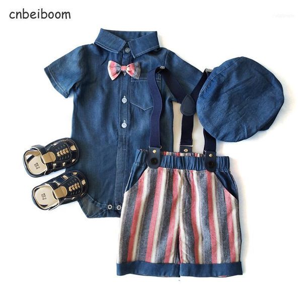 baby clothes born boys clothing set with hat denim romper stripes belted shorts shoes 5 pieces boy outfits summer suit1, White
baby clothes born boys clothing set with hat denim romper stripes belted shorts shoes 5 pieces boy outfits summer suit1, White