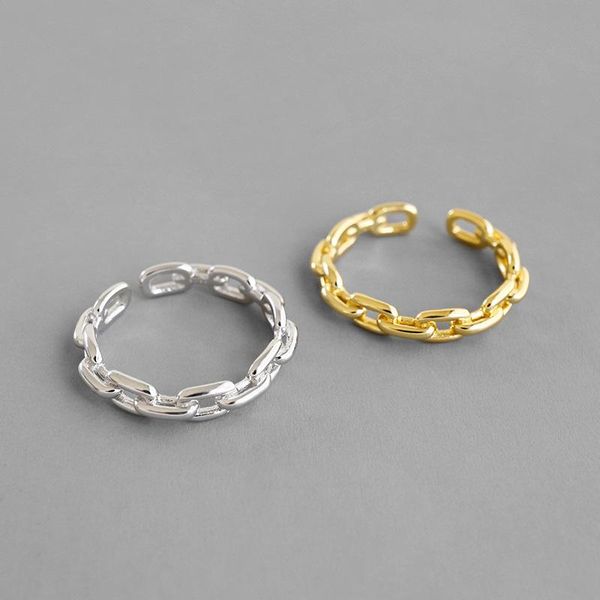 cluster rings 100% 925 sterling silver chain for women jewelry, simple adjustable engagement ring friends gifts bijoux joias, Golden;silver
cluster rings 100% 925 sterling silver chain for women jewelry, simple adjustable engagement ring friends gifts bijoux joias, Golden;silver