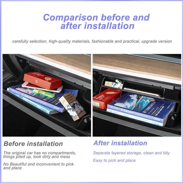 car organizer for model 3 co-pilot glove box shelf storage board partition plate divide accessories
car organizer for model 3 co-pilot glove box shelf storage board partition plate divide accessories