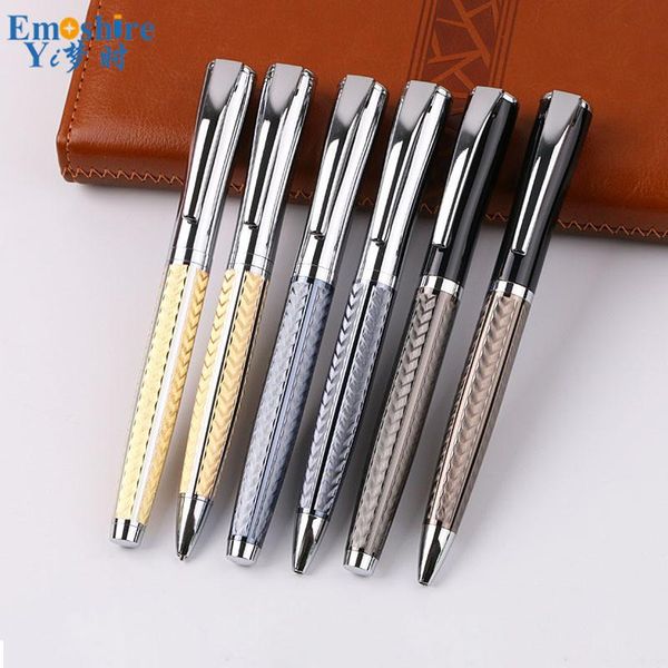 ballpoint pens metal pen rotating silver clip luxury writing roller office stationary p709, Blue;orange
ballpoint pens metal pen rotating silver clip luxury writing roller office stationary p709, Blue;orange