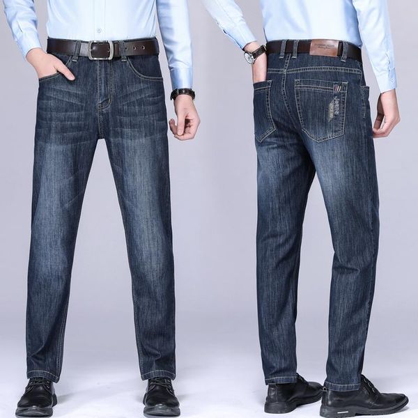 men's jeans classic business spring autumn fashion casual stretch straight denim trousers male blue brand pants 40
men's jeans classic business spring autumn fashion casual stretch straight denim trousers male blue brand pants 40