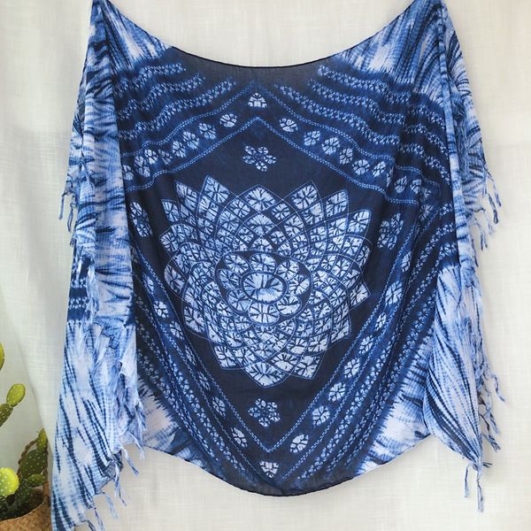 ethnic style new tie-dyed geometric cotton scarf hand knotted long tassel shawl travel decorative thin silk scarf women, Blue;gray
ethnic style new tie-dyed geometric cotton scarf hand knotted long tassel shawl travel decorative thin silk scarf women, Blue;gray