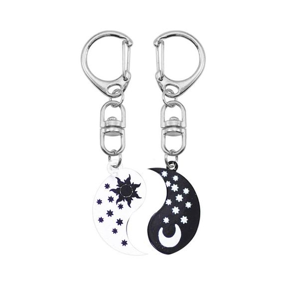 keychains retro sun and moon black white pendant keychain men women outing backpack car fashion female jewelry gift wholesale, Silver
keychains retro sun and moon black white pendant keychain men women outing backpack car fashion female jewelry gift wholesale, Silver