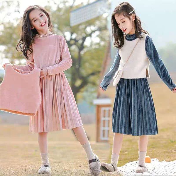 children's suit autumn winter baby vest + long sleeve gold veet kids sets clothing casual children suit for girls, White
children's suit autumn winter baby vest + long sleeve gold veet kids sets clothing casual children suit for girls, White