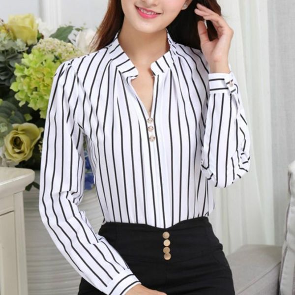 clearance autumn blouses white long-sleeved striped shirts women's spring korean chiffon bottoming shirt blusas &
clearance autumn blouses white long-sleeved striped shirts women's spring korean chiffon bottoming shirt blusas &