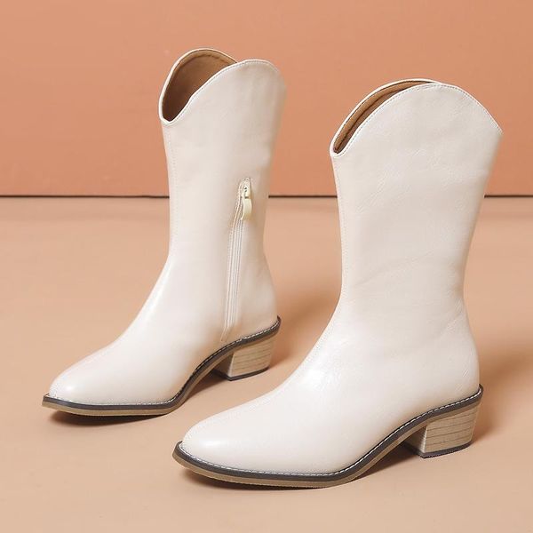 boots 2021 spring and autumn single pointed toe mid-heel retro western cowboy side zipper fashion women, Black
boots 2021 spring and autumn single pointed toe mid-heel retro western cowboy side zipper fashion women, Black