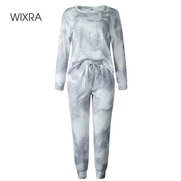 wixra women suits leisure home wear spring autumn long sleeve o-neck +lace-up pants 2 piece sets 210707, White
wixra women suits leisure home wear spring autumn long sleeve o-neck +lace-up pants 2 piece sets 210707, White