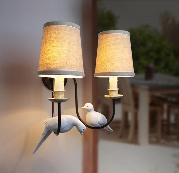 wall lamp american rural bird living room corridor north european retro fabric bedroom bedside
wall lamp american rural bird living room corridor north european retro fabric bedroom bedside