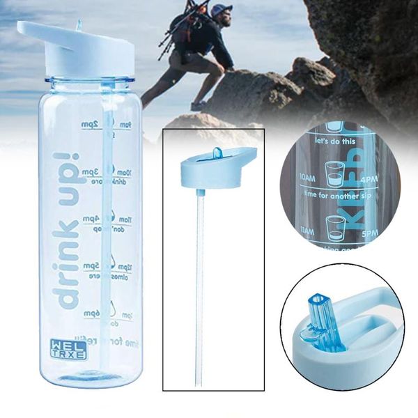 water bottle practical drinking leak proof large capacity hiking camping with time tracker non toxic outdoor sports wide mouth
water bottle practical drinking leak proof large capacity hiking camping with time tracker non toxic outdoor sports wide mouth