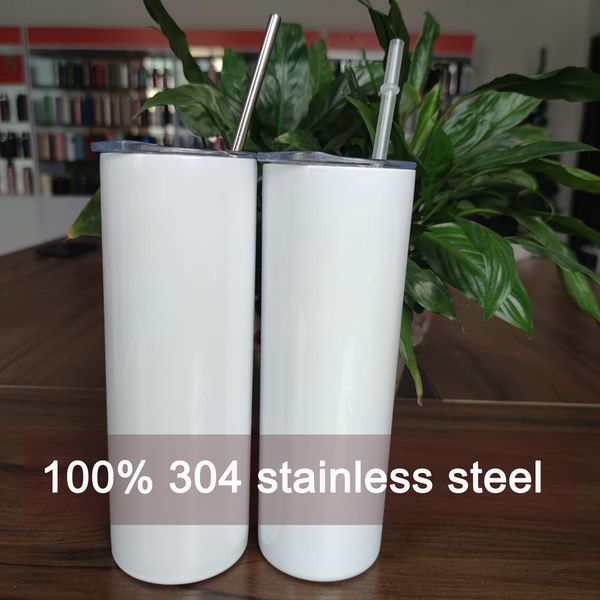20oz sublimation straight tumblers with straw 100% 304 stainless steel water bottles double insulated cups mugs
20oz sublimation straight tumblers with straw 100% 304 stainless steel water bottles double insulated cups mugs