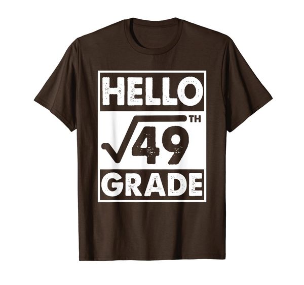 hello 7th grade square root of 49 funny math back school t-shirt, White;black
hello 7th grade square root of 49 funny math back school t-shirt, White;black