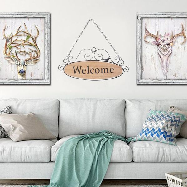 party decoration wooden welcome shingle hanging doorplate creative iron art wall sign decor
party decoration wooden welcome shingle hanging doorplate creative iron art wall sign decor