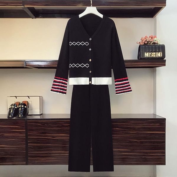 women's two piece pants fashion knitted 2 suit women autumn cardigan wide leg sets korean v-neck stripe color casual sport outfit, White
women's two piece pants fashion knitted 2 suit women autumn cardigan wide leg sets korean v-neck stripe color casual sport outfit, White