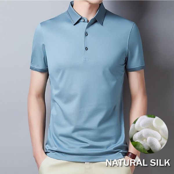 men's polos 26.7% lyocell fiber,17.8% cotton,5.5% silk summer solid color shirt men short sleeve collar t-shirt slim fit brand, White;black
men's polos 26.7% lyocell fiber,17.8% cotton,5.5% silk summer solid color shirt men short sleeve collar t-shirt slim fit brand, White;black