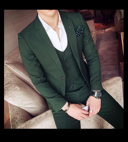men's suits & blazers green tuxedo jackets mens slim fit 3 piece sets white stylish designer prom grey costume homme mariage smoking, White;black
men's suits & blazers green tuxedo jackets mens slim fit 3 piece sets white stylish designer prom grey costume homme mariage smoking, White;black