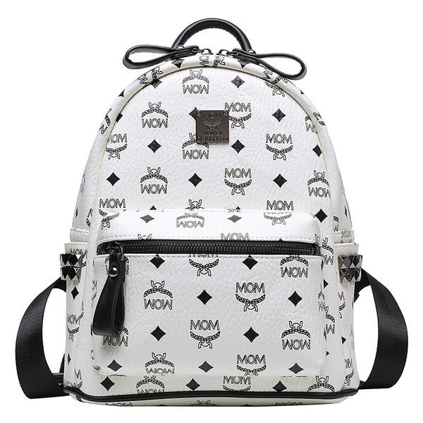 women's wallet backpack large capacity m family classic letter printing side rivet pu leather fashion leisure schoolbag reva, Black;red
women's wallet backpack large capacity m family classic letter printing side rivet pu leather fashion leisure schoolbag reva, Black;red