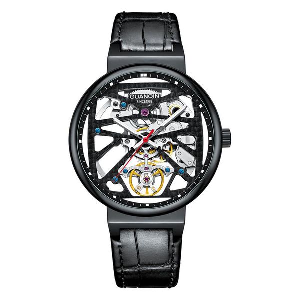 fashion skeleton watch guanqin watches mens 2021 hollow out tourbillon automatic sapphire luminous waterproof wristwatches, Slivery;brown
fashion skeleton watch guanqin watches mens 2021 hollow out tourbillon automatic sapphire luminous waterproof wristwatches, Slivery;brown