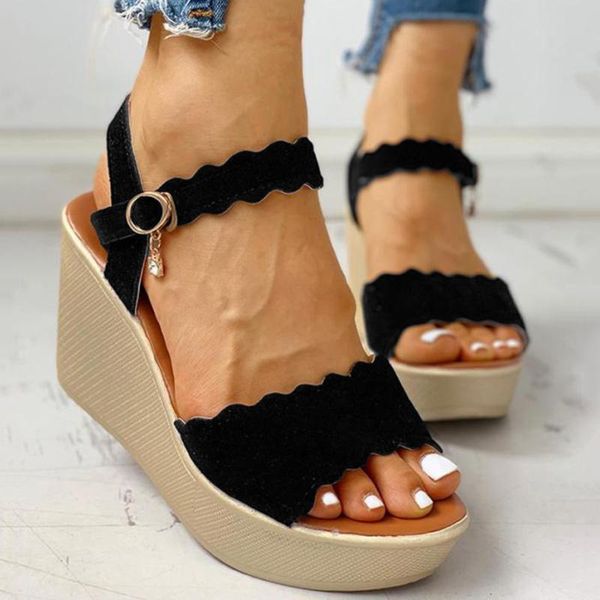 sandals women fashion peep toe wedges platforms crystal high heels shoes buckle strap summer female, Black
sandals women fashion peep toe wedges platforms crystal high heels shoes buckle strap summer female, Black