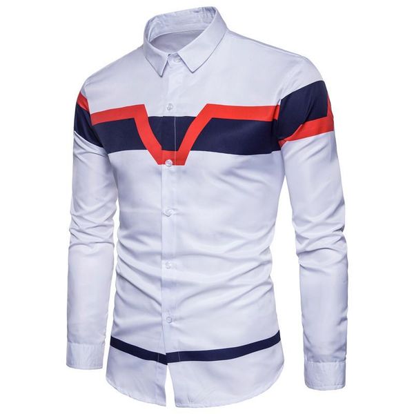 brand mens long sleeved shirt fashion slim fit casual social shirts dress sleeve patchwork color night club men's, White;black
brand mens long sleeved shirt fashion slim fit casual social shirts dress sleeve patchwork color night club men's, White;black