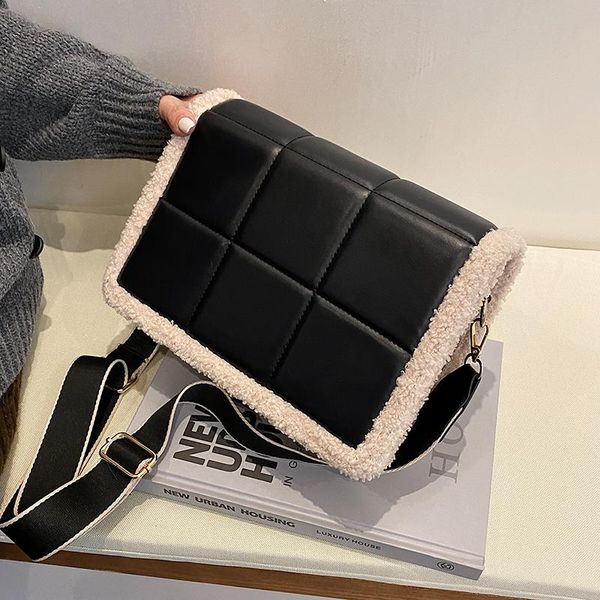 evening bags lambswool pu leather women shoulder bag designer brand trend luxury crossbody simple lattice square plushfeminine purse sac
evening bags lambswool pu leather women shoulder bag designer brand trend luxury crossbody simple lattice square plushfeminine purse sac