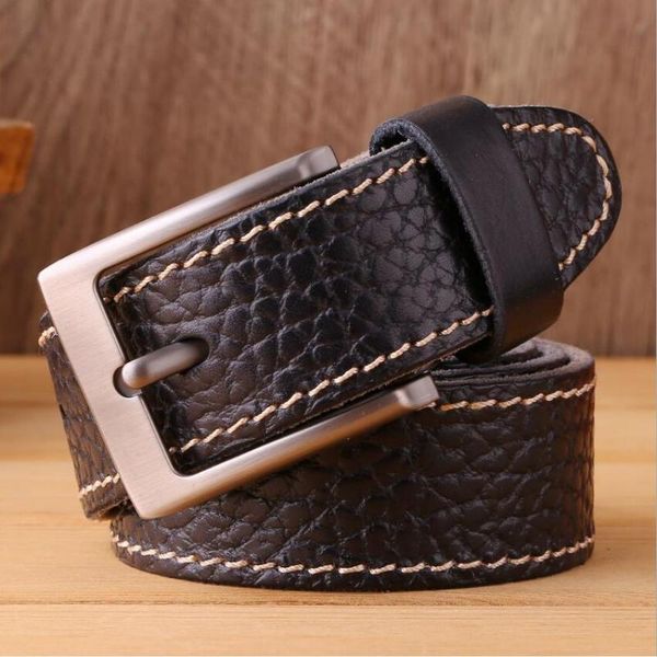 pin buckle genuine leather male belt designer full grain cowskin jeans belts cowboy waistband strap quality assurance xks181, Black;brown
pin buckle genuine leather male belt designer full grain cowskin jeans belts cowboy waistband strap quality assurance xks181, Black;brown