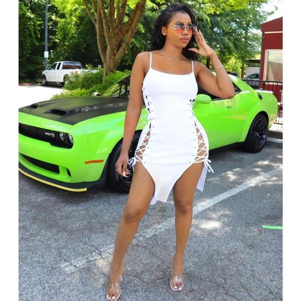 casual dresses 2021 arrival dress solid bandage spaghetti strap summer celebrity party bodycon mini vestidos, Black;gray
casual dresses 2021 arrival dress solid bandage spaghetti strap summer celebrity party bodycon mini vestidos, Black;gray