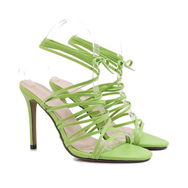 arrival thin heel cross-tied lace-up peep toe summer sandals for women's high heels sandales girls, Black
arrival thin heel cross-tied lace-up peep toe summer sandals for women's high heels sandales girls, Black