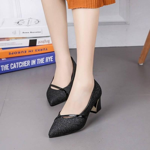 dress shoes women classic golden light weight buckle strap stiletto heel lady silver wedding zapatos de mujer, Black
dress shoes women classic golden light weight buckle strap stiletto heel lady silver wedding zapatos de mujer, Black