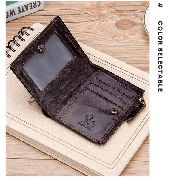 men genuine leather wallet money coin holder vintage card bag male purses ultra-thin young short wallets, Red;black
men genuine leather wallet money coin holder vintage card bag male purses ultra-thin young short wallets, Red;black