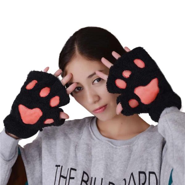 five fingers gloves women cute cat claw plush mittens warm soft short fingerless fluffy bear half finger party gift, Blue;gray
five fingers gloves women cute cat claw plush mittens warm soft short fingerless fluffy bear half finger party gift, Blue;gray