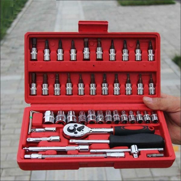 46pcs 1/4 ratchet wrench combination package socket tool set auto car repairing hand tools professional sets
46pcs 1/4 ratchet wrench combination package socket tool set auto car repairing hand tools professional sets