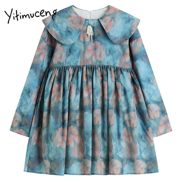 yitimuceng floral pint dresses women vintage tie dye ball gown high waist peter pan collar spring fashion mini dress 210601, Black;gray
yitimuceng floral pint dresses women vintage tie dye ball gown high waist peter pan collar spring fashion mini dress 210601, Black;gray