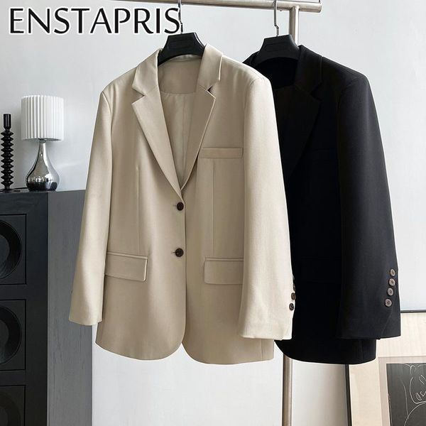 women's suits & blazers casual womens coat buttons long sleeve women jackets spring autumn 2021 office lady beige black blaser feminino, White;black
women's suits & blazers casual womens coat buttons long sleeve women jackets spring autumn 2021 office lady beige black blaser feminino, White;black