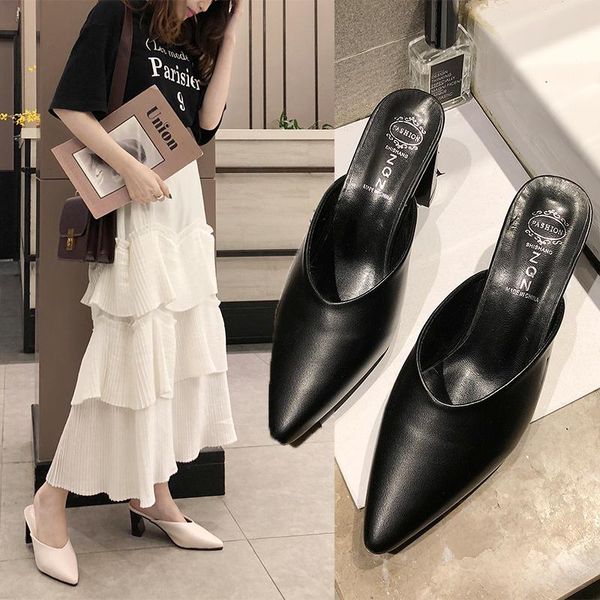 slippers female heels simple fashion easy to take care of pu summer outdoor square root 7cm heel women's shoes, Black
slippers female heels simple fashion easy to take care of pu summer outdoor square root 7cm heel women's shoes, Black