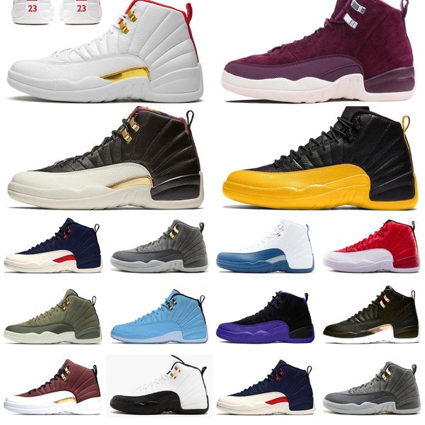 with box 12 mens basketball shoes 12s xii new jumpman 23 dark concor flu game university gold fiba gamma blue sneakers
with box 12 mens basketball shoes 12s xii new jumpman 23 dark concor flu game university gold fiba gamma blue sneakers