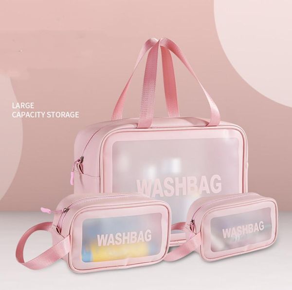 cosmetic bag clear transparent frosted travel portable zipper makeup toiletry waterproof organizer bags & cases
cosmetic bag clear transparent frosted travel portable zipper makeup toiletry waterproof organizer bags & cases