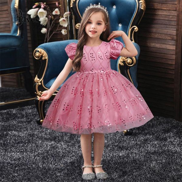 girl's dresses princess pink puff sleeve flower girl baby birthday gowns sequined o neck zipper wedding party dress ce0045, Red;yellow
girl's dresses princess pink puff sleeve flower girl baby birthday gowns sequined o neck zipper wedding party dress ce0045, Red;yellow