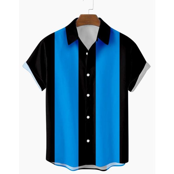 men's casual shirts vertical striped printed for men summer light lapel short sleeve blouse mens 50s bowling button up shirt, White;black
men's casual shirts vertical striped printed for men summer light lapel short sleeve blouse mens 50s bowling button up shirt, White;black